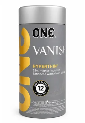 Презервативи ONE Vanish Hyperthin ультратонкі, 12 штук