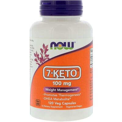 7-Кето ДГЕА NOW 7-Keto DHEA 100 мг, 120 капсул