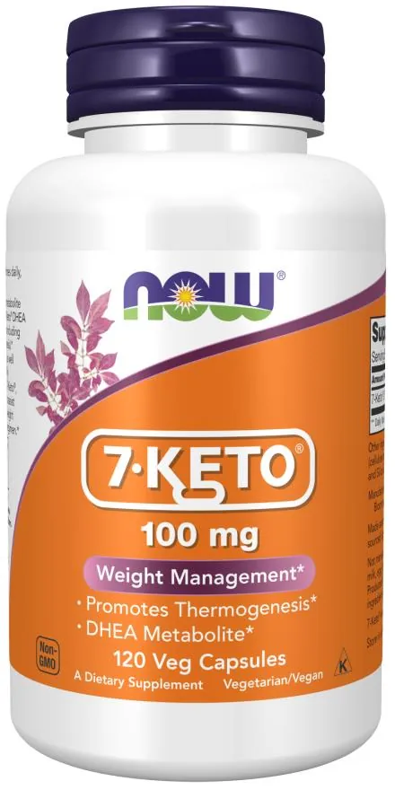 7-Кето ДГЕА NOW 7-Keto 100 мг вег. капсули №120