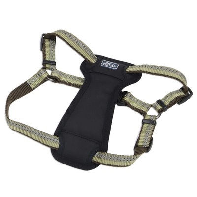 Шлея для собак Coastal K9 Explorer Harness 36945_FRN30, светоотражающая с нагрудником, цвет папоротник, 11,3-22,6 кг