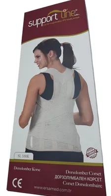 Корсет грудо-поперекового відділу Ersamed SL-330K з 6-ма ребрами жорсткості, розмір M