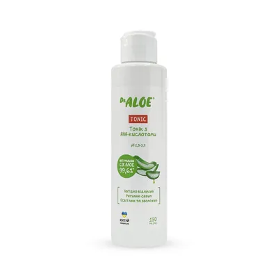 Тонік для обличчя Dr.Aloe з АНА-кислотами, 150 мл
