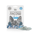 Лакомство для кошек 100 Лапок витаминизированные в форме рыбки со вкусом лосося, 100 штук (35 г)
