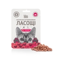 Лакомство для кошек 100 Лапок витаминизированные в форме сердечка со вкусом мяса, 100 штук (35 г)
