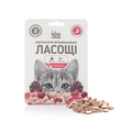 Лакомство для кошек 100 Лапок витаминизированные в форме сердечка со вкусом кролика, 100 штук (35 г)