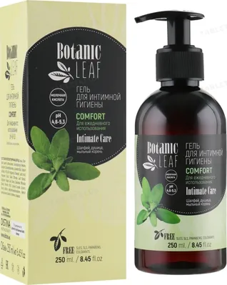 Гель для інтимної гігієни Botanic Leaf Comfort для щоденного використання, 250 мл