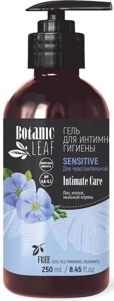 Гель для інтимної гігієни Botanic Leaf Sensitive для чутливої шкіри, 250 мл