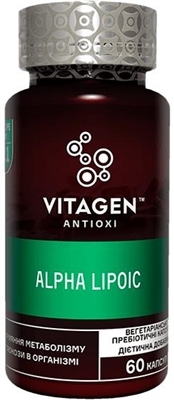 Вітаджен №21 ALPHA-LIPOIC капсули №60 у флак.