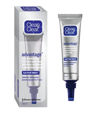 Гель-аплікатор Clean & Clear Advantage Швидкий Ефект проти прищів, 15 мл
