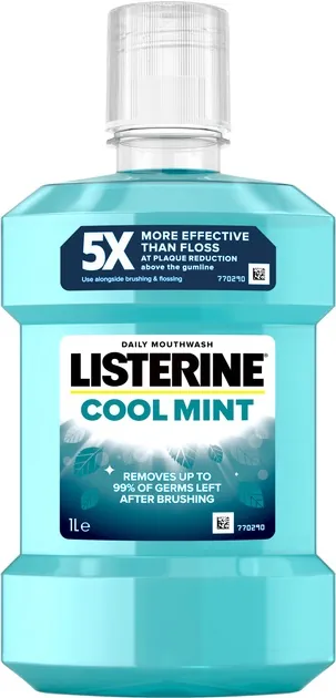 Ополіскувач для порожнини рота Listerine Cool Mint Свіжа м’ята, 1 л