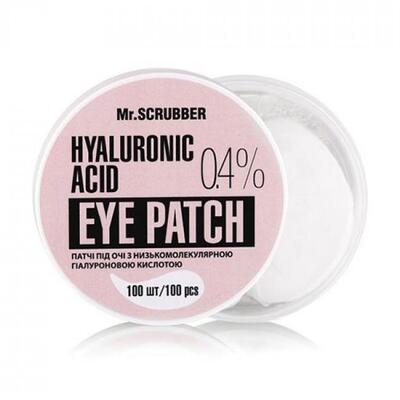 Патчи под глаза MR.Scrubber Hyaluronic acid Eye Patch с низкомолекулярной гиалуроновой кислотой 0,4%, 100 шт