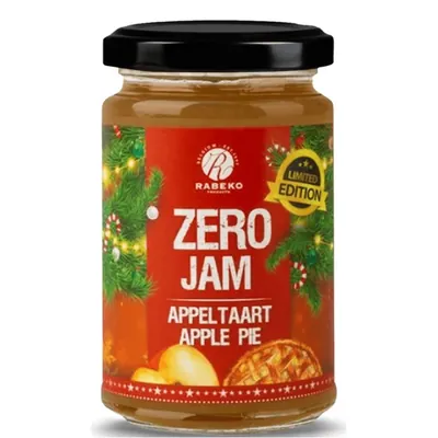 Джем Rabeko Zero Jam зі смаком яблучний пиріг, 225 г (скло)