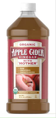 Яблучний оцет Puritan's Pride Organic Raw Apple Cider Vinegar with Mother, 473 мл