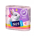 Туалетний папір Bella №1 Karo кольорова, у рулонах, 4 штуки