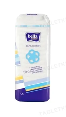 Вата медична Bella Cotton гігієнічна бавовняна, 50 г