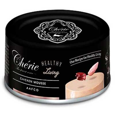 Корм влажный Cherie Healthy Living мусс с курицей для взрослых кошек, 80 г