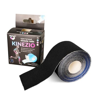 Кинезио тейп Milplast Kinezio эластичный 5 см х 5 м, черный