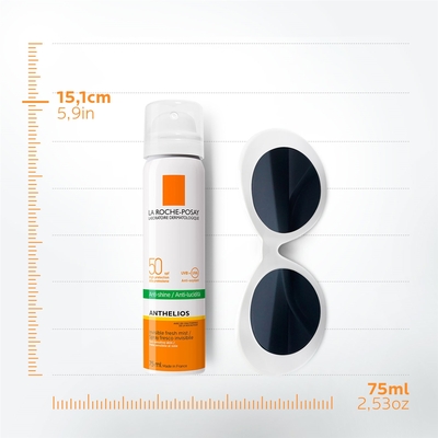 Спрей сонцезахисний для обличчя La Roche-Posay Anthelios XL ультралегкий, SPF 50+, 75 мл