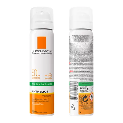Спрей-міст сонцезахисний La Roche-Posay Anthelios SPF50+ ультралегкий для шкіри обличчя, 75 мл