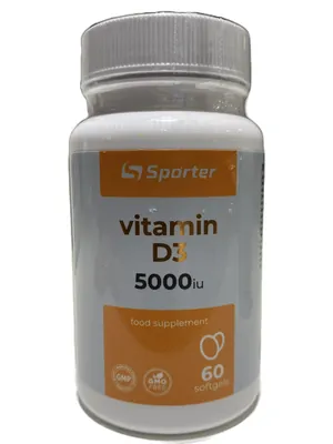 Вітамін D3 Sporter 5000 ME капсули №60
