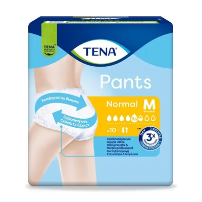 Підгузки-трусики для дорослих Tena Pants Normal, розмір М (Medium), 10 штук
