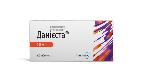 Данієста таблетки, в/плів. обол. по 10 мг №20 (10х2)