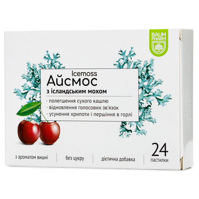 Айсмос Baum Pharm с вишней пастилки №24 (12х2)