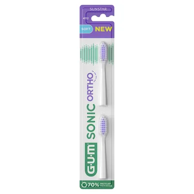 Насадка для звукової зубної щітки GUM Sonic Ortho 4112BTM