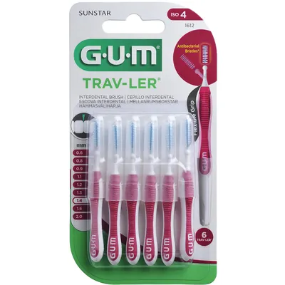 Інтердентальні щітки GUM Trav-Ler 1612G, 1,4 мм, 6 шт