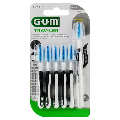 Інтердентальні щітки GUM Trav-Ler 1619GA, 2,6 мм, 6 шт