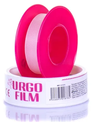 Пластир медичний Urgo Urgofilm на полімерній основі прозорий 5 м х 1,25 см, 1 штука