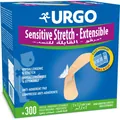 Пластир медичний Urgo Sensitive Stretch Extensible Еластичний на тканинній основі 2 x 7,2 см, 300 штук