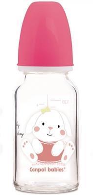 Бутылочка стеклянная Canpol Babies Sweet Fun 42/602 с рисунком, 120 мл