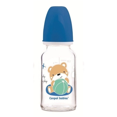 Бутылочка стеклянная Canpol Babies Sweet Fun 42/602 с рисунком, 120 мл