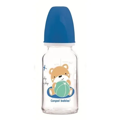 Пляшечка скляна Canpol Babies Sweet Fun Sweet Fun 42/602 з малюнком, 120 мл