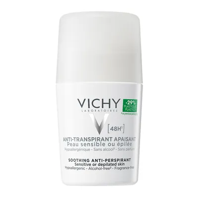 Дезодорант-антиперспірант кульковий Vichy 48h Sensitive для чутливої шкіри, 50 мл