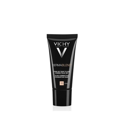 Тональный флюид Vichy Dermablend корректирующий, тон 15, SPF 28, 30 мл