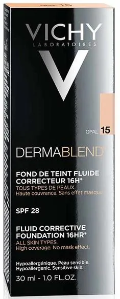 Тональний флюїд Vichy Dermablend SPF28 коригуючий тон 15, 30 мл