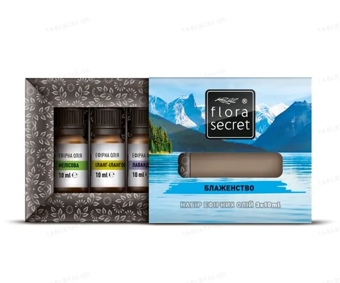 Набір ефірних олій Flora Secret  Блаженство, 3 флакони х 10 мл