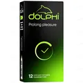 Презервативи латексні Dolphi Prolong pleasure анатомічні з анестетиком, 12 штук