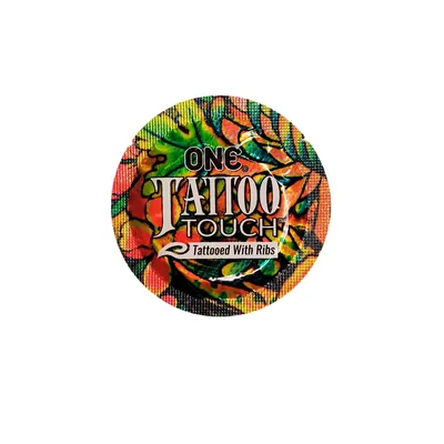 Презерватив ONE Tattoo Touch з текстурним малюнком червоний, 1 штука
