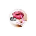 Презерватив ONE Flavor Waves Bubblegum фіолетовий, 1 штука