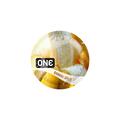 Презерватив ONE Flavor Waves Банановый сплит желтый, 1 штука