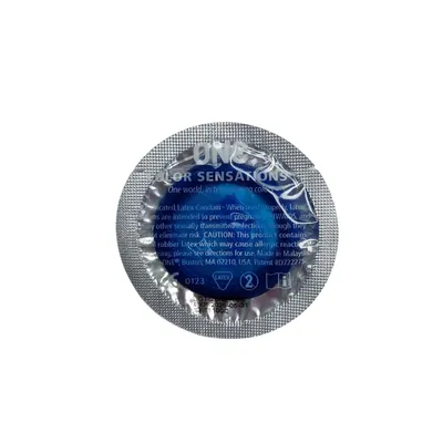 Презерватив ONE Flavor Waves Fresh Mint синій, 1 штука