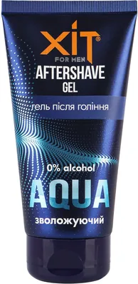 Гель після гоління Хіт for men Aqua зволожуючий, 150 мл