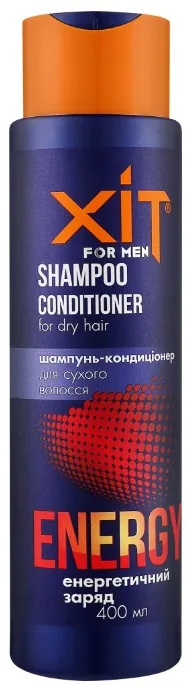 Шампунь-кондиціонер Хіт for men Energy енергетичний заряд для чоловіків, 400 мл
