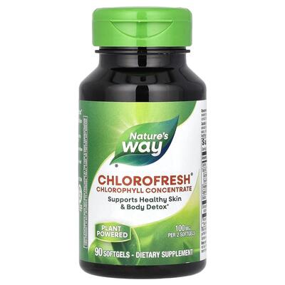 Хлорофилла концентрат Nature's Way Chlorofresh, 90 капсул