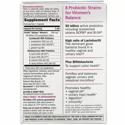 Пробіотик для жінок Nature's Way Primadophilus Optima Women's Probiotic 50 billion, 30 капсул