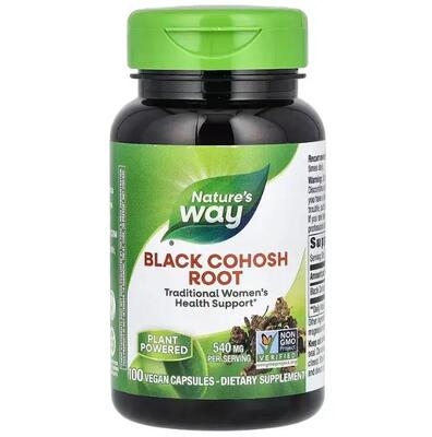 Клопогону корінь (Циміцифуга) Nature's Way Black Cohosh Root 540 мг, 100 вегетаріанських капсул