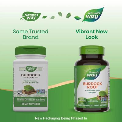 Лопуха корень Nature's Way Burdock Root, 100 вегетарианских капсул